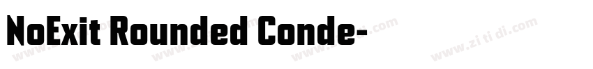 NoExit Rounded Conde字体转换
